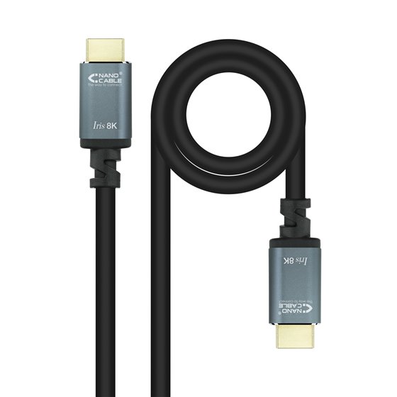 Cable HDMI 2.1 IRIS 8K A/M-A/M, Negro, 10 Metros
