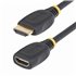Cable HDMI 2.0 de Extensión Alargador de 3ft (1m) - Cable HDMI de Alta Velocidad Ahorrador de Puertos - 4K 60Hz - Cable Extensor