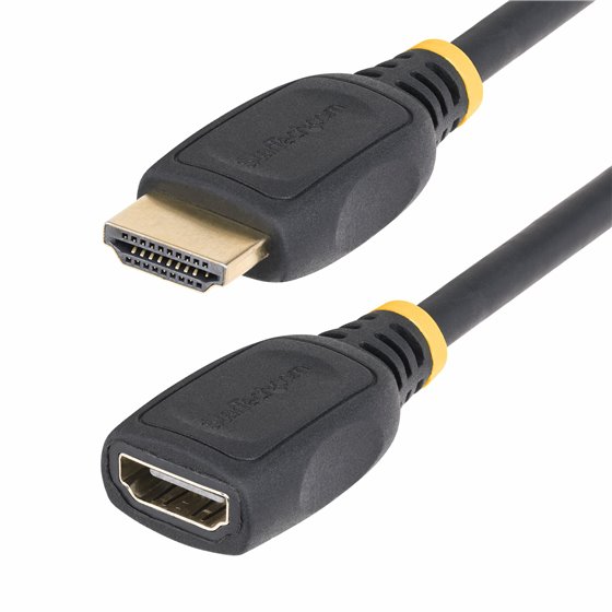 Cable HDMI 2.0 de Extensión Alargador de 3ft (1m) - Cable HDMI de Alta Velocidad Ahorrador de Puertos - 4K 60Hz - Cable Extensor