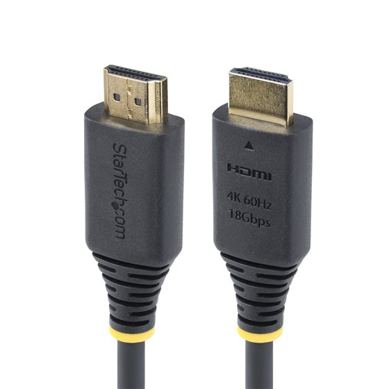 Cable HDMI Certificado Premium de Alta Velocidad de 4m - 4K 60Hz/1440p 144Hz - HDR10/HDCP 2.2/ARC - 18Gbps - UHD - Cable HDMI 2.