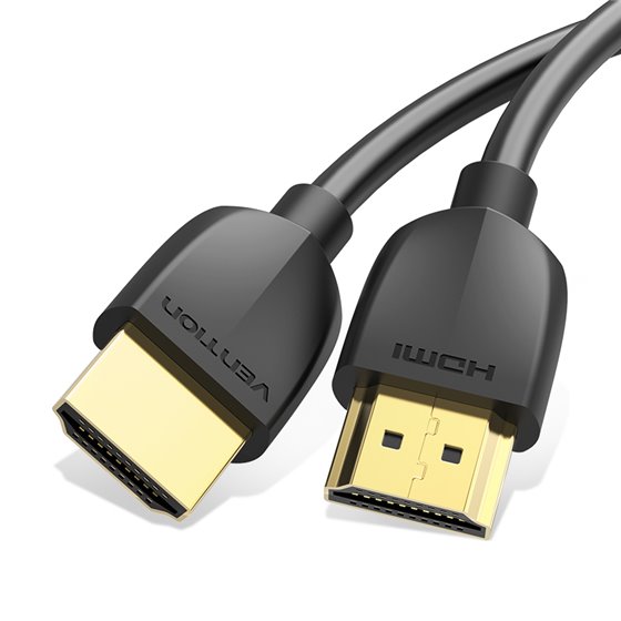 Cable HDMI 2.0 4K Portatil AAIBF/ HDMI Macho - HDMI Macho/ 1m/ Negro