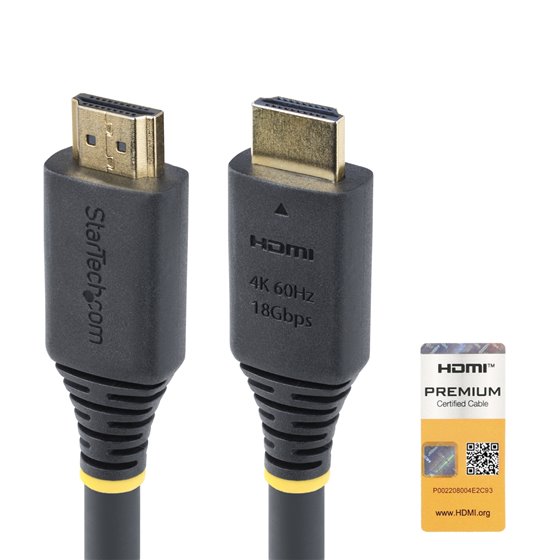 Cable HDMI Activo de Alta Velocidad de 15m - 4K 60Hz/1440p 144Hz - HDR10/HDCP 2.2/ARC - 18Gbps - Cable UHD - Cable HDMI 2.0 - Re