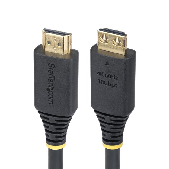 Cable HDMI de Alta Velocidad de 2,4m - Conectores de Agarre - 4K60Hz/1440p 144Hz - HDR10/HDCP 2.2/ARC - 18Gbps - Cable HDMI 2.0 