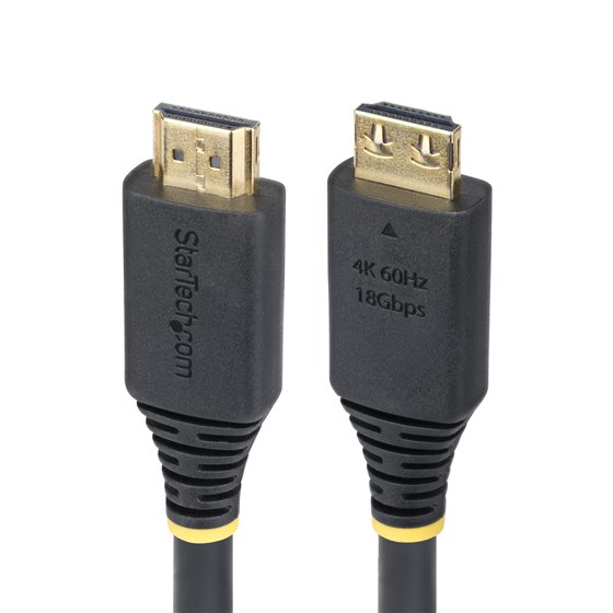 Cable HDMI de Alta Velocidad de 5m - Conectores de Agarre - 4K60Hz/1440p 144Hz - HDR10/HDCP 2.2/ARC - UHD - 18Gbps - Cable HDMI 