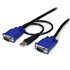 Cable KVM de 3m Ultra Delgado Todo en Uno VGA USB HD15 - 10ft Pies 2 en 1