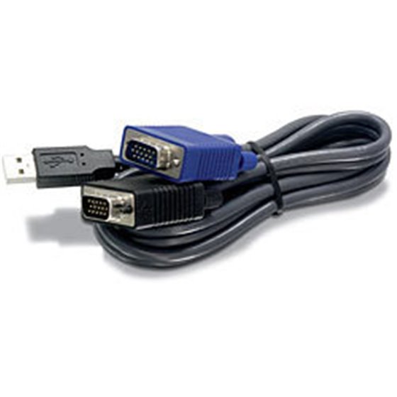 1.8m USB/VGA cable para video, teclado y ratón (kvm) Negro 1,8 m
