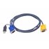 Cable KVM USB con SPHD 3 en 1 y conversor PS/2 a USB integrado de 1,8 m