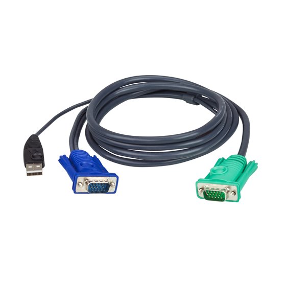 Cable KVM USB con SPHD 3 en 1 de 1,8 m