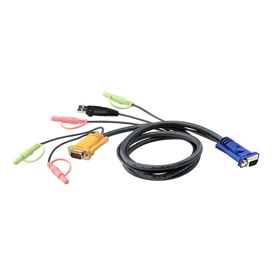 Cable KVM USB con audio y SPHD 3 en 1 de 3 m
