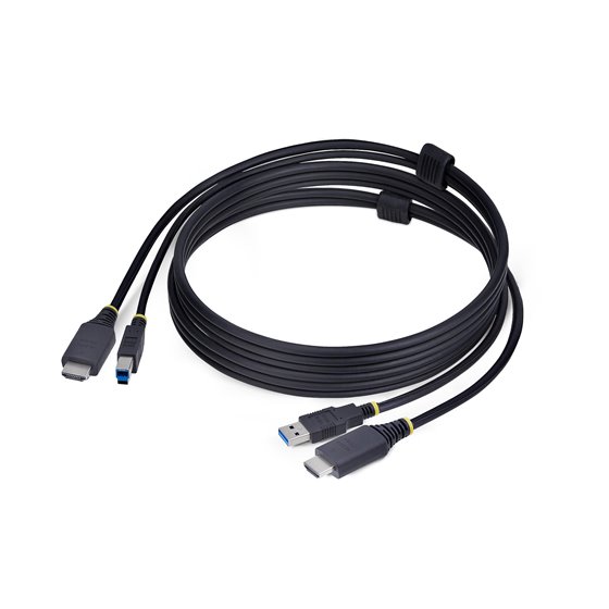Cable KVM HDMI y USB 3.0 5Gbps de 1,8m - 4K 60Hz - Cable Combo HDMI 2.0 y USB para Switch Conmutador KVM