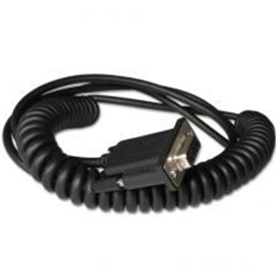 CBL-020-300-C00 cable de serie Negro 3 m RS232 DB9