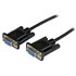 Cable de 2m Nulo de Módem Serie RS232 DB9 - Hembra a Hembra - Color Negro