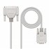 CABLE SERIE NULL MODEM DB9/H-DB25/M 1.8 M