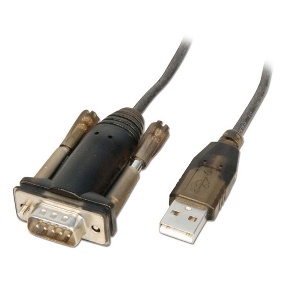 42855 cable de serie Gris, Transparente 1,5 m USB tipo A RS-232