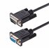 Cable 3m Serie RS232 para Módem Nulo, Crossover Cruzado Serial con Blindaje de Al-Mylar, Cable DB9 de Puerto COM Hembra a Macho 