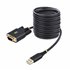Cable Adaptador USB a Serie de 3m - Retención COM - FTDI - USB a DB9 RS232 Serial - Tornillos Intercambiables - Protección ESD -