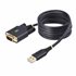 Cable Adaptador USB a Serie DB9 RS232 FTDI de 2m - Retención COM - Tornillos DB9 Intercambiables - USB-A a DB9 RS232 - Protecció