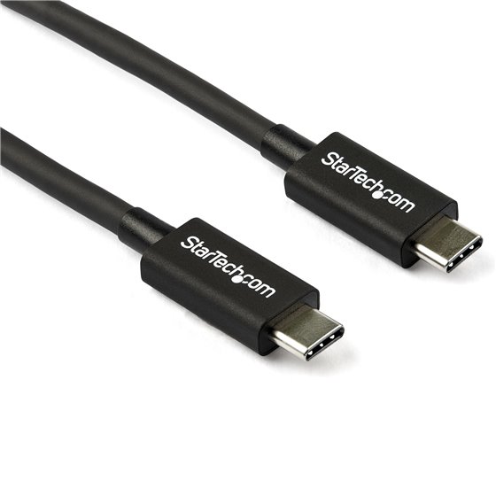 Cable Thunderbolt 3 Pasivo de 80cm - 40Gbps - PD 100W - Vídeo 4K/5K - Cable Thunderbolt - Certificado Thunderbolt - Compatible c