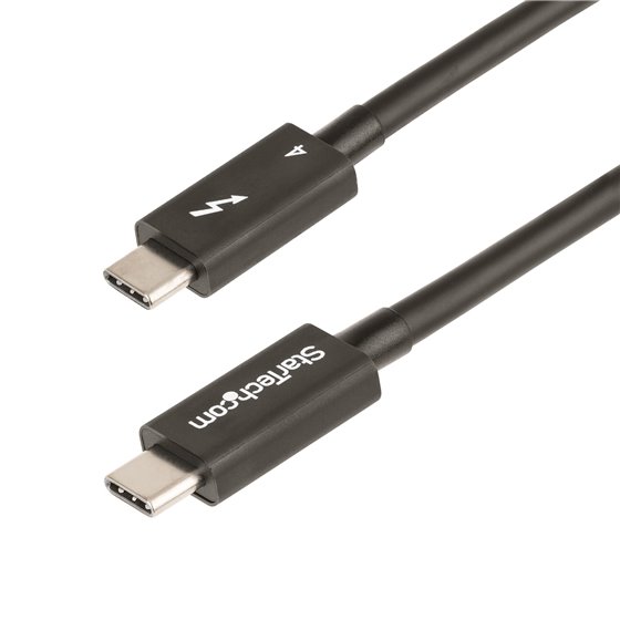 Cable de 0,5m Thunderbolt 4 - 40Gbps - PD 100W - Vídeo 4K/8K - Cable Thunderbolt 4 con Certificación Intel - Compatible con USB4