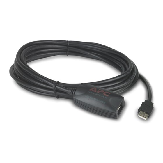 NetBotz USB Latching Repeater Cable, LSZH - 5m cable USB 5,00 m USB A Negro