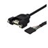 Cable de 30cm USB 2.0 para Montaje en Panel Conexión a Placa Base - Hembra USB A
