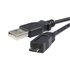 Cable Adaptador de 2m USB A Macho a Micro USB B Macho para Teléfono Móvil Carga y Datos - Negro
