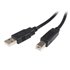 Cable USB de 50cm para Impresora - 1x USB A Macho - 1x USB B Macho - Adaptador Negro
