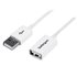 Cable de 3m de Extensión Alargador USB 2.0 - Macho a Hembra USB A - Extensor - Blanco