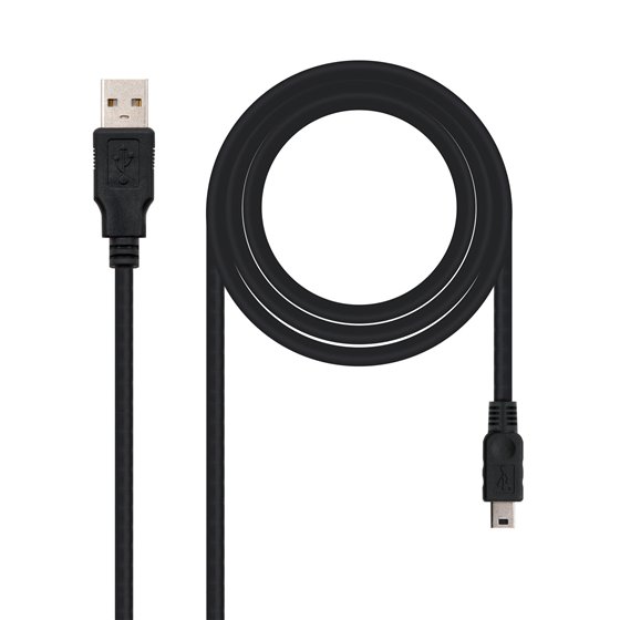CABLE USB 2.0, TIPO A/M-MINI USB 5PIN/M, 1.8 M