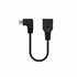 CABLE USB 2.0 OTG ACODADO, TIPO MICRO B/M-A/H, NEGRO, 15 CM