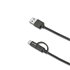 USBCMICRO cable USB USB A USB C/Micro-USB B Negro