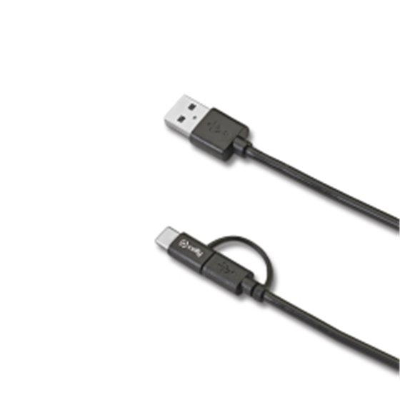 USBCMICRO cable USB USB A USB C/Micro-USB B Negro
