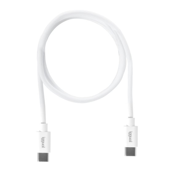 Cable USB-C/USB-C 100 cm blanco Q3.0 3A 60W