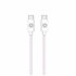 USBCUSBCCOTTPK cable USB 1,5 m USB C Rosa, Blanco