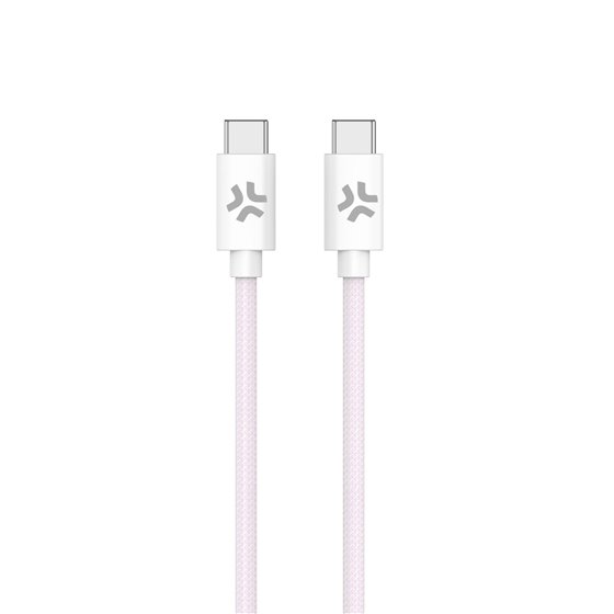 USBCUSBCCOTTPK cable USB 1,5 m USB C Rosa, Blanco