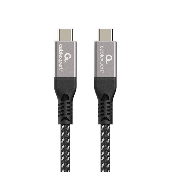 CCBP-USB4-CMCM240-1.5M cable USB USB4 Gen 3x2 1,5 m USB C Negro, Plata