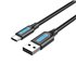 Cable USB 2.0 Tipo-C COKBF/ USB Macho - USB Tipo-C Macho/ 1m/ Gris