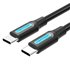 Cable USB 2.0 Tipo-C COSBD/ USB Tipo-C Macho - USB Tipo-C Macho/ 50cm/ Negro