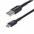 Cable de Carga USB-A a USB-C de 30cm - Cable Cargador USB-A a USB Tipo C - Cable USB 2.0 - 3A - Recubrimiento de TPE - Cable de 