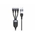 ETTA06B15C cable USB USB 2.0 1,5 m USB A/USB C 3 x USB C Negro