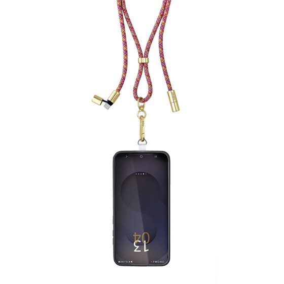 Handykette als Lade- + Datenkabel USB-C bis 1,65m neon mix cable USB USB C Multicolor