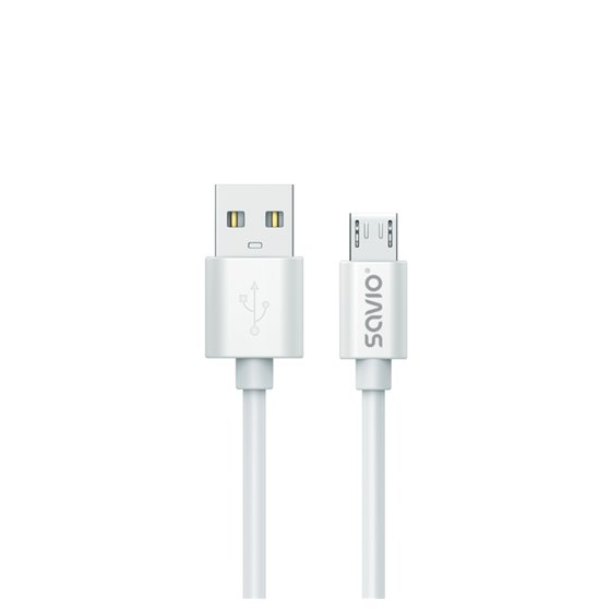 USB cable 3 m USB 2.0 USB A - Micro USB White CL-167 cable USB Micro-USB A Blanco