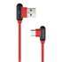 NKA-1201 cable USB USB 2.0 1 m USB A USB C Negro, Rojo