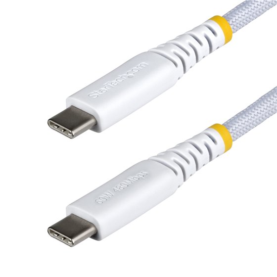 Cable de Carga USB-C Trenzado de TPE y Nailon de 15cm - Cable Cargador USB Tipo C - - Cable Cargador para Portátil o Tablet - Ca