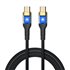 Cable tipo C a tipo C 3A 1 metro trenzado LED