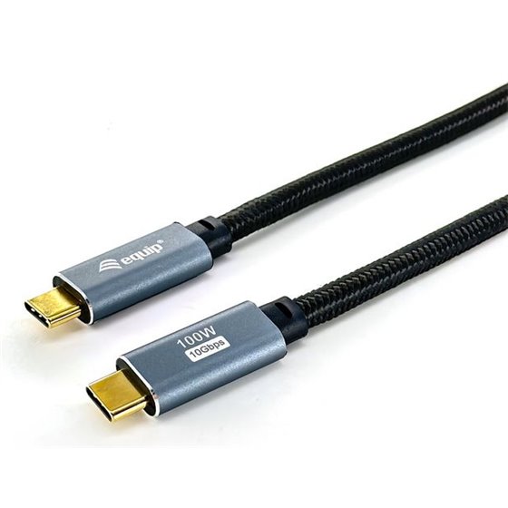 128359 Cable USB 3.2 Gen 2 C a C, M/M, 3,0m, PD100W , 4K/60Hz, 10Gbps, Negro