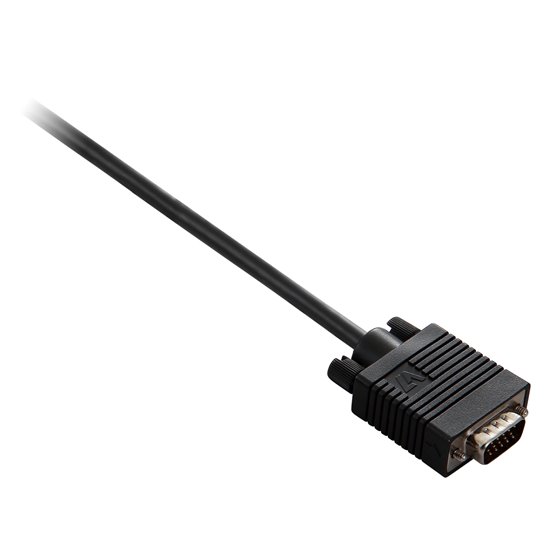 Cable negro de vídeo con conector VGA macho a VGA macho 2m 6.6ft