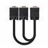 CABLE BIFURCADOR SVGA HDB15/M-2xHDB15/H 45 CM