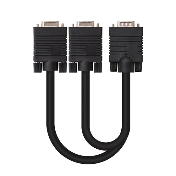 CABLE BIFURCADOR SVGA HDB15/M-2xHDB15/H 45 CM