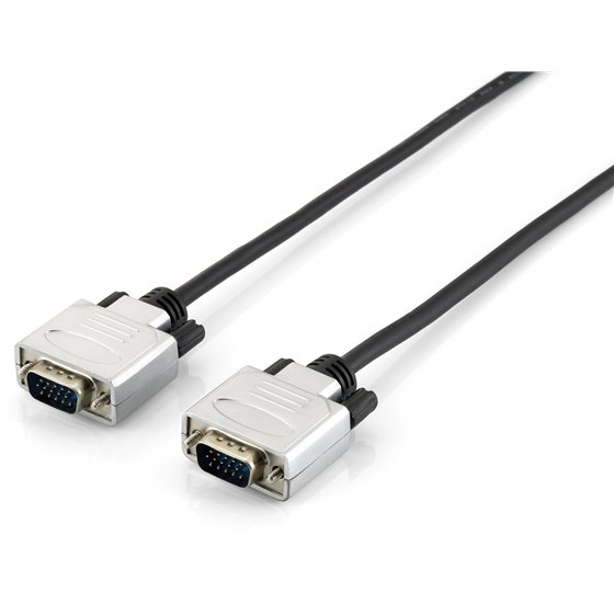 118861 cable VGA 3 m VGA (D-Sub) Negro, Plata